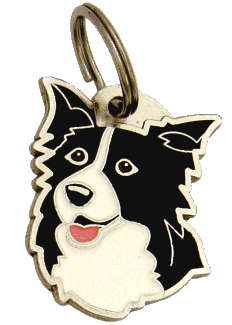BORDER COLLIE - pet ID tag, dog ID tags, pet tags, personalized pet tags MjavHov - engraved pet tags online